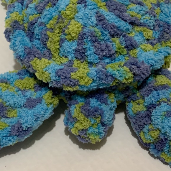 Sea Turtle Plush Stuffed Turtle Nursery Room Playroom Decor Handmade Crocheted - Picture 4 of 16